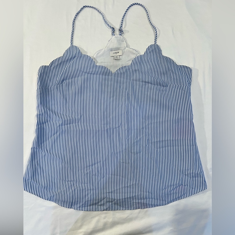 J.Crew Blue & White Pin Striped Shirt